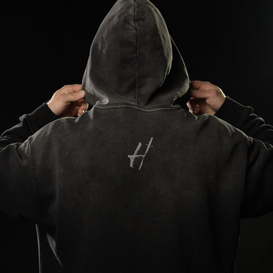 Oversized cotton "work harder" Hoodie