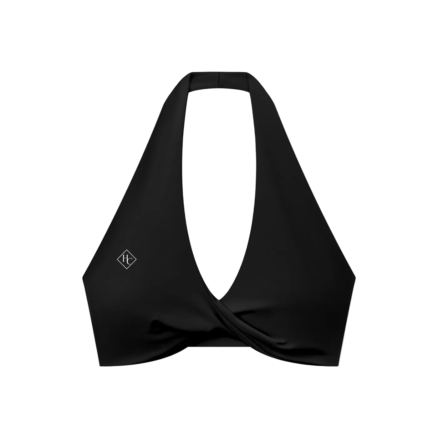 Women's Pleated Halter Sports Bra
