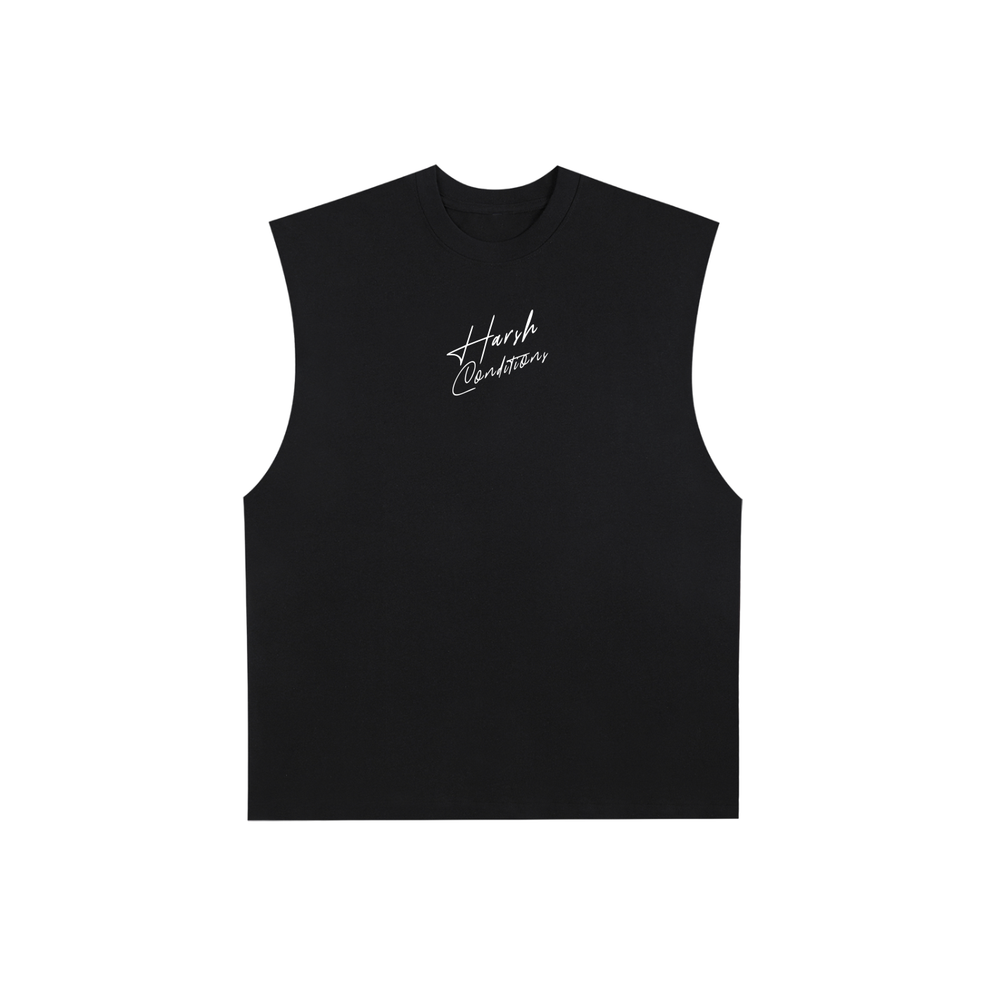 Raw Edge Cotton Tank Top