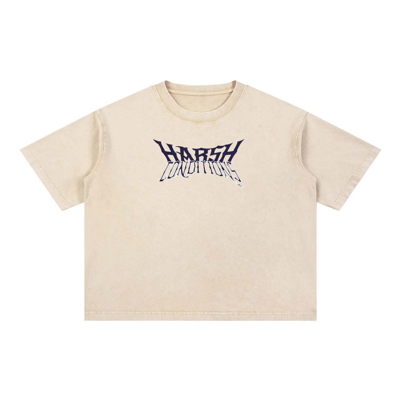 Hardcore Boxy/Cropped Cotton T-Shirt