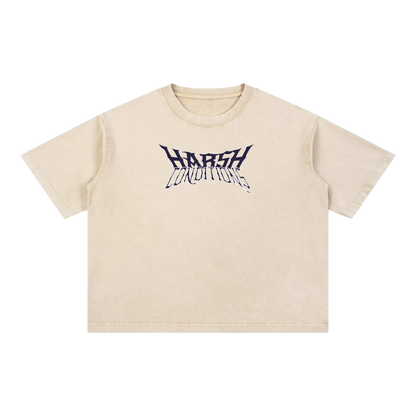 Hardcore Boxy/Cropped Cotton T-Shirt