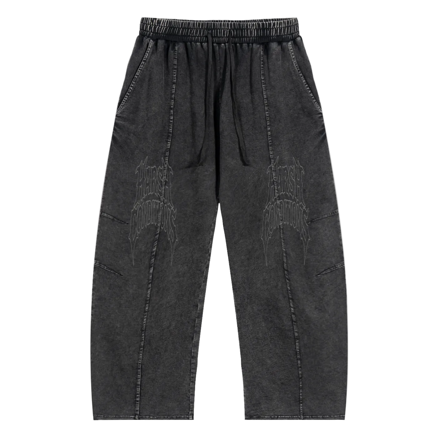 oversized Drawstring Cotton pump Pants