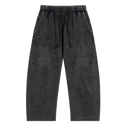 oversized Drawstring Cotton pump Pants