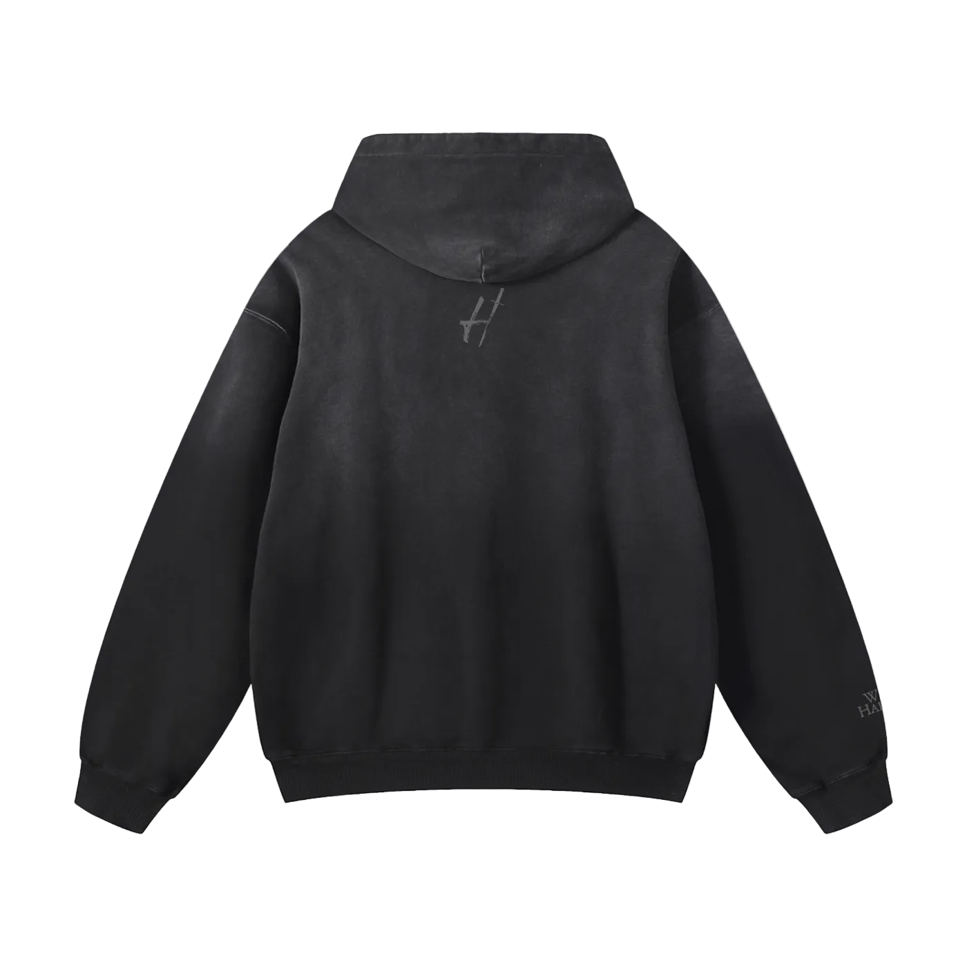 Oversized cotton "work harder" Hoodie