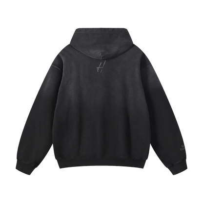 Oversized cotton "work harder" Hoodie