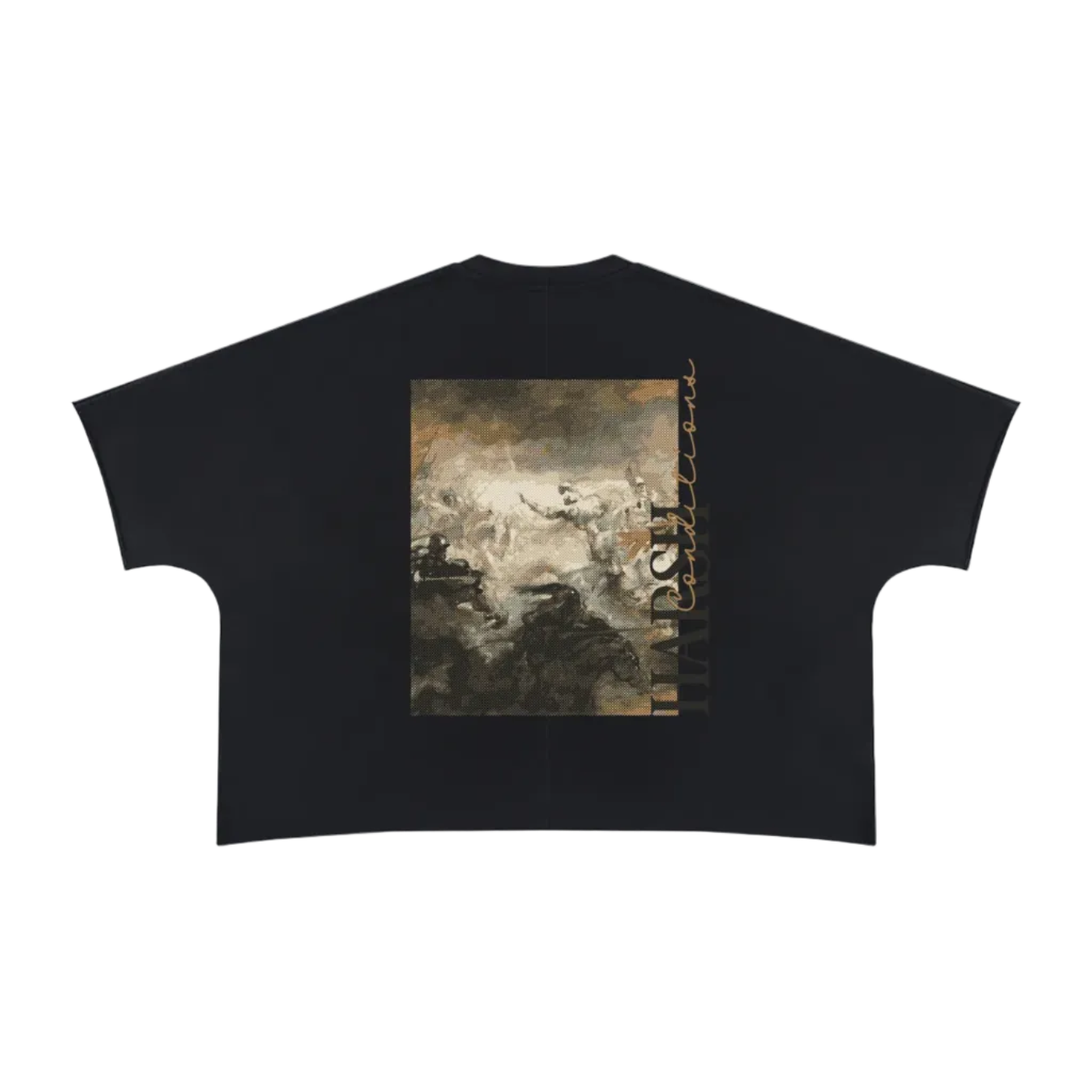 GOOD VS EVIL Heavyweight Boxy Raw Edge T-Shirt