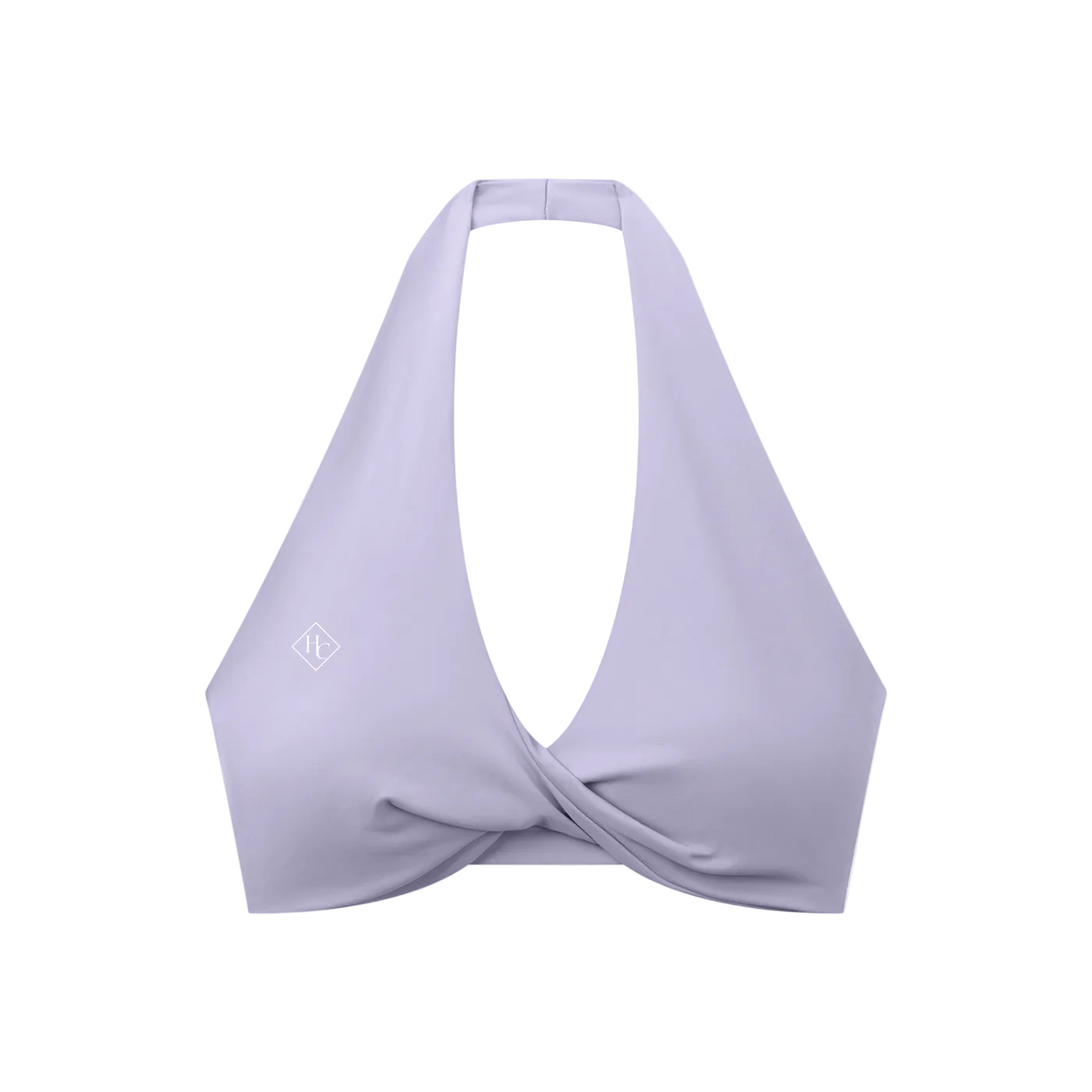 Women's Pleated Halter Sports Bra