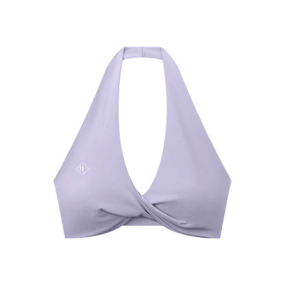 Women's Pleated Halter Sports Bra