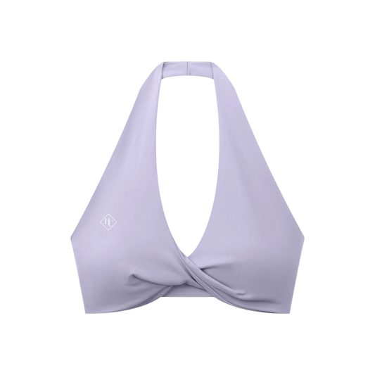Women's Pleated Halter Sports Bra