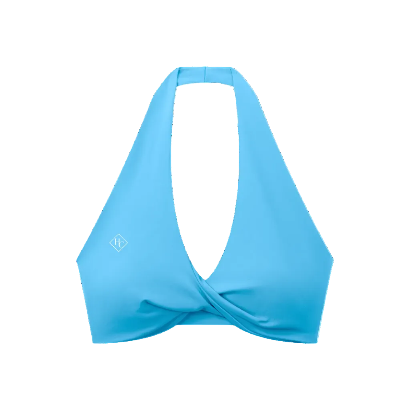 Women's Pleated Halter Sports Bra