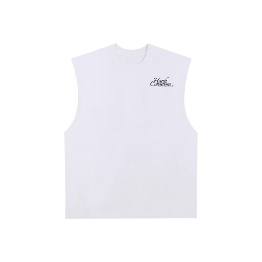 Raw Edge Cotton Tank