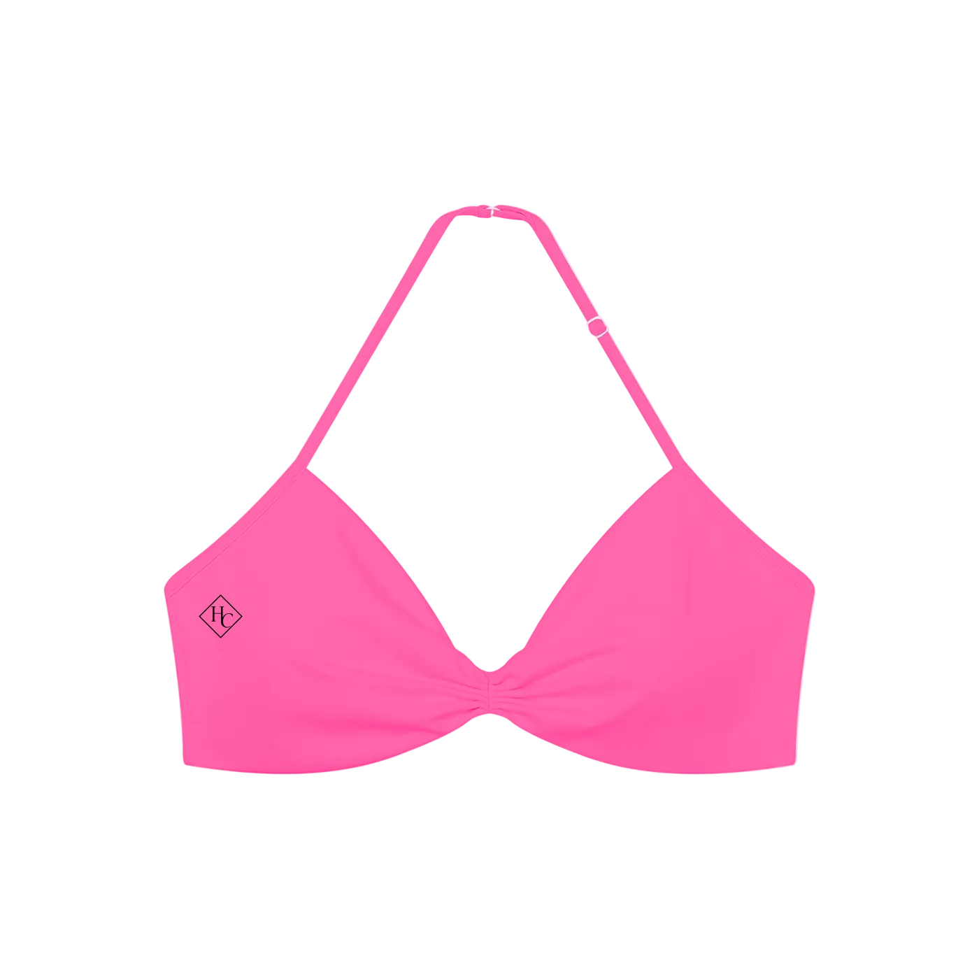 Women’s Ruched Halter-Neck Sports Bra