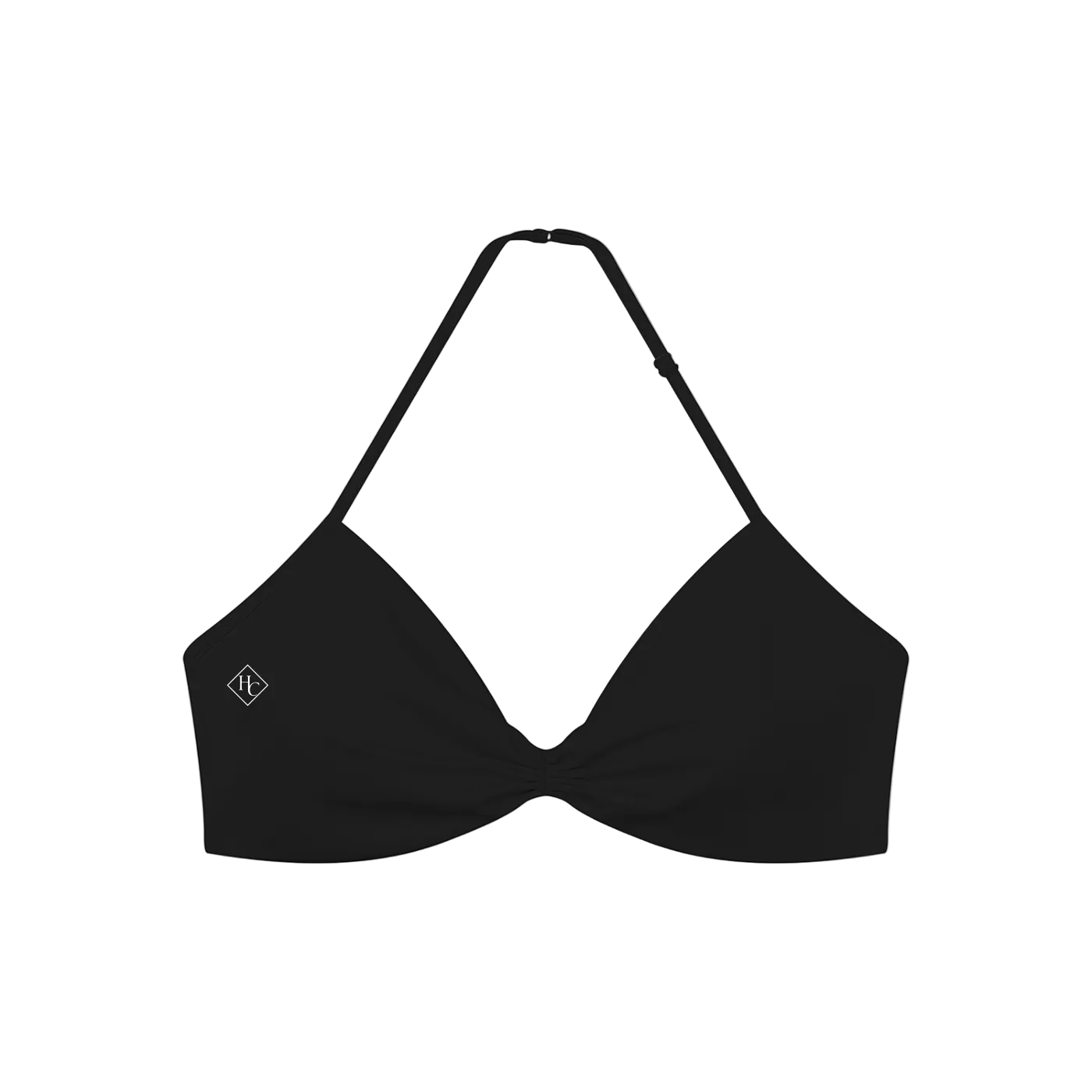 Women’s Ruched Halter-Neck Sports Bra