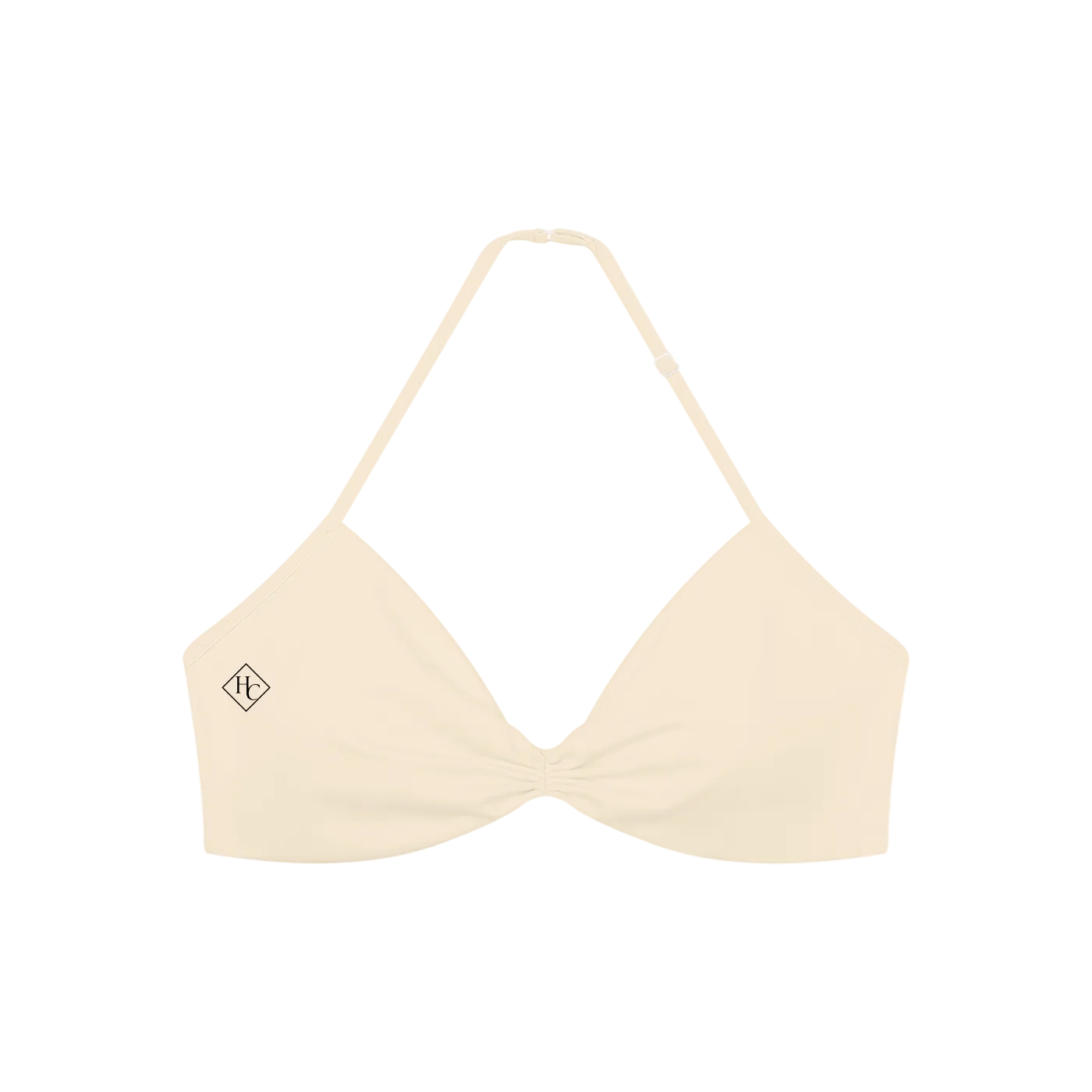 Women’s Ruched Halter-Neck Sports Bra