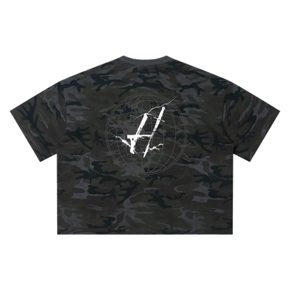 Harsh conditions world Camo Boxy T-Shirt