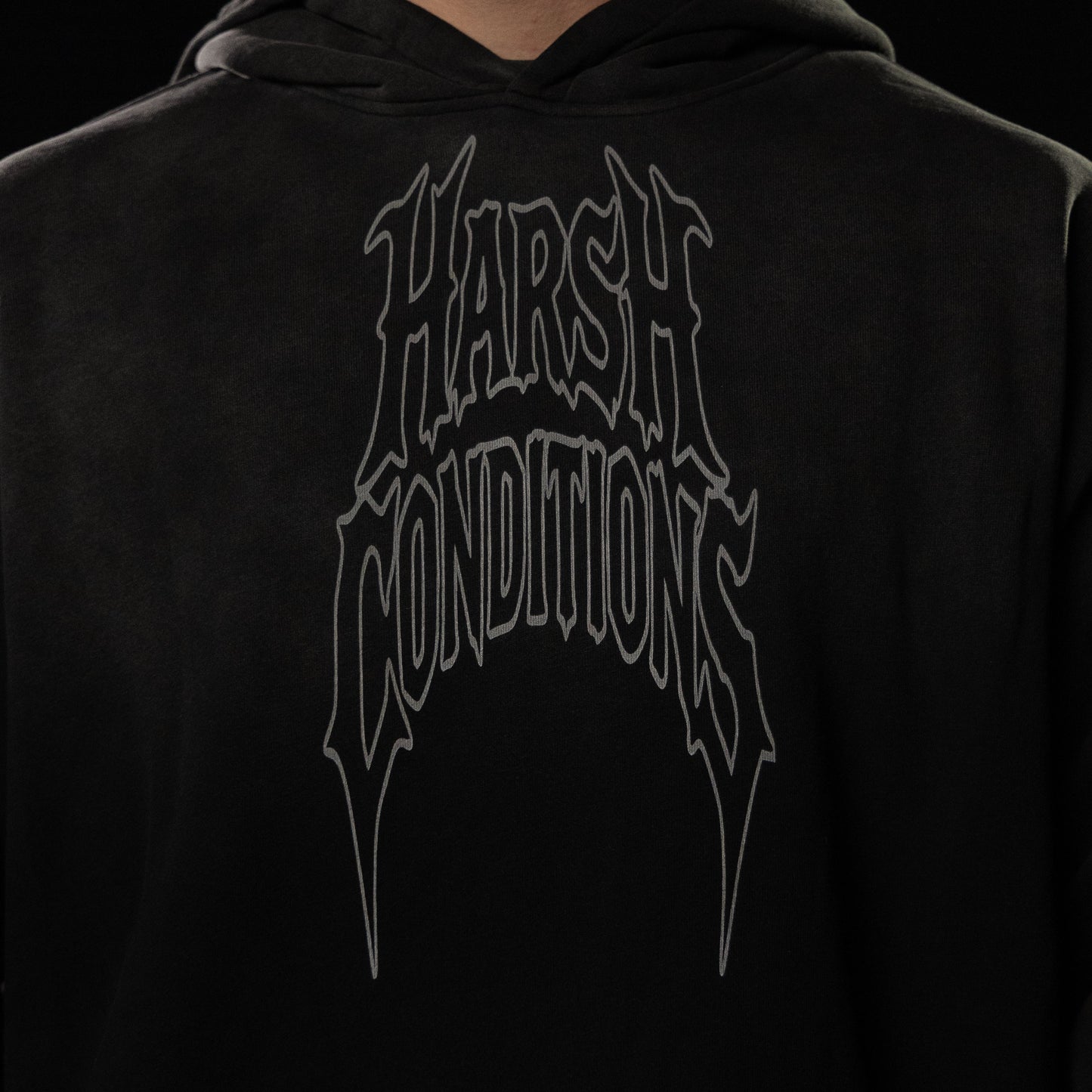 Oversized cotton "work harder" Hoodie