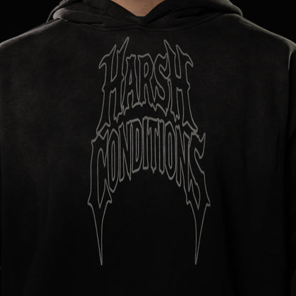 Oversized cotton "work harder" Hoodie
