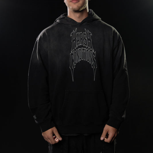 Oversized cotton "work harder" Hoodie