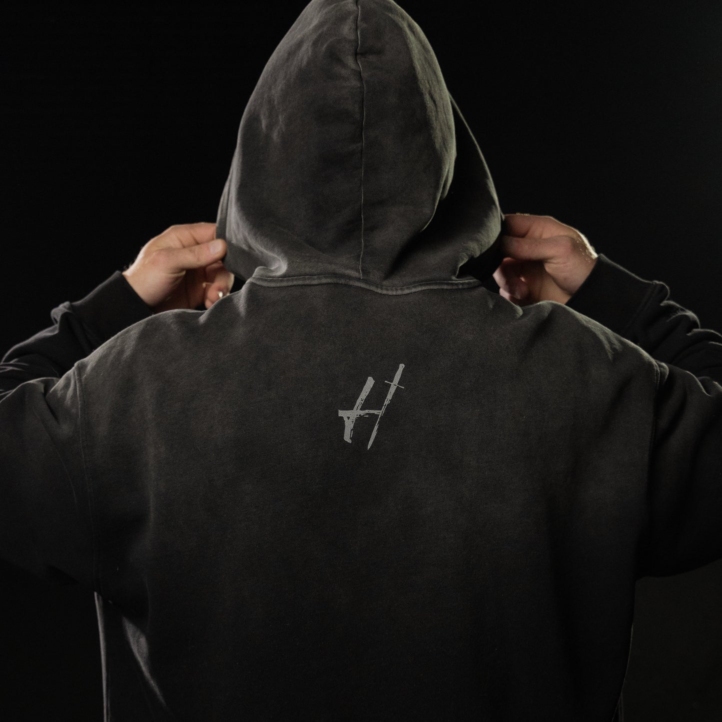 Oversized cotton "work harder" Hoodie