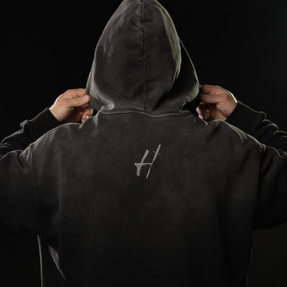 Oversized cotton "work harder" Hoodie