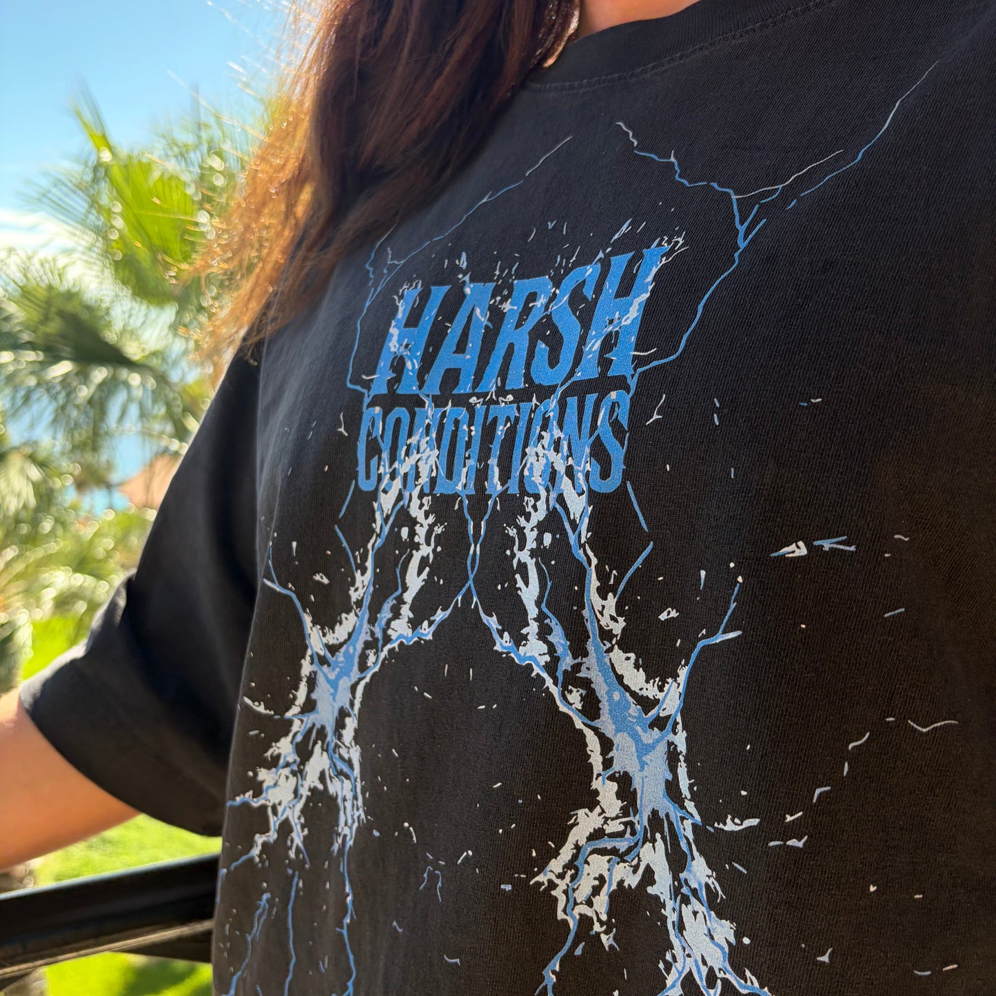 Lightning Oversized Cotton T-Shirt