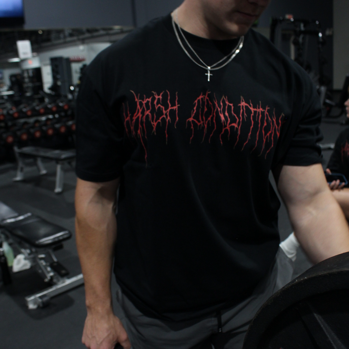 Metal Loose Drop Shoulder T-Shirt