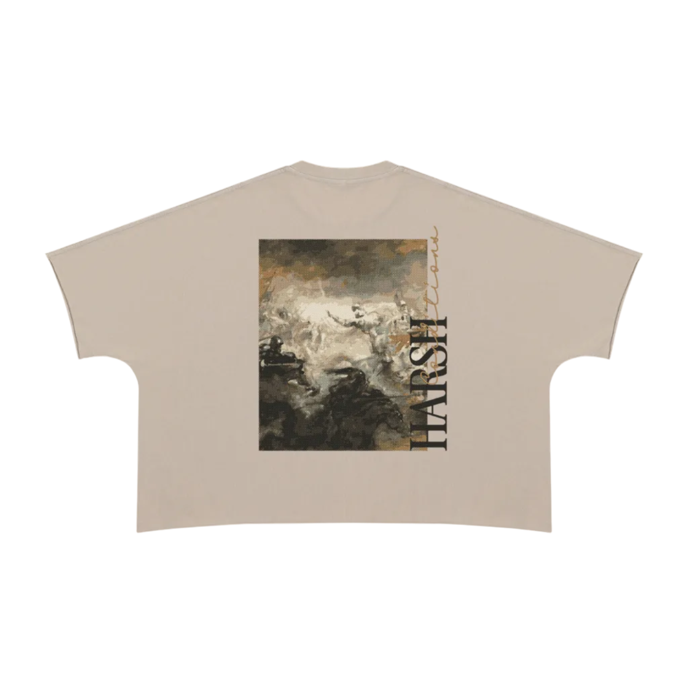 GOOD VS EVIL Heavyweight Boxy Raw Edge T-Shirt