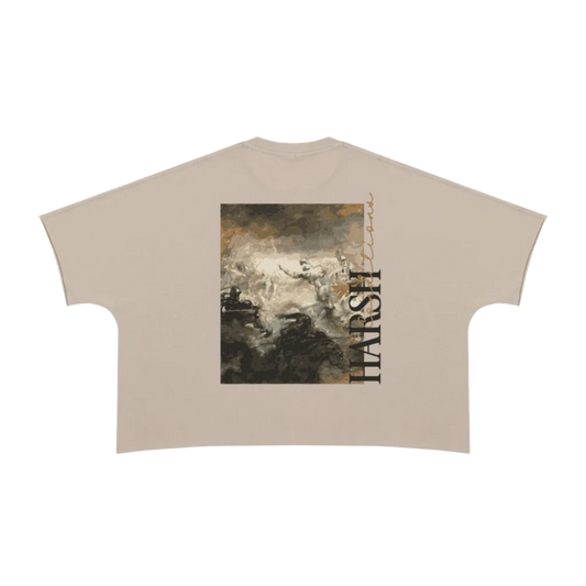 GOOD VS EVIL Heavyweight Boxy Raw Edge T-Shirt