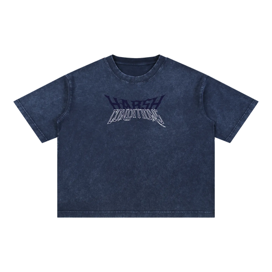 Hardcore Boxy/Cropped Cotton T-Shirt