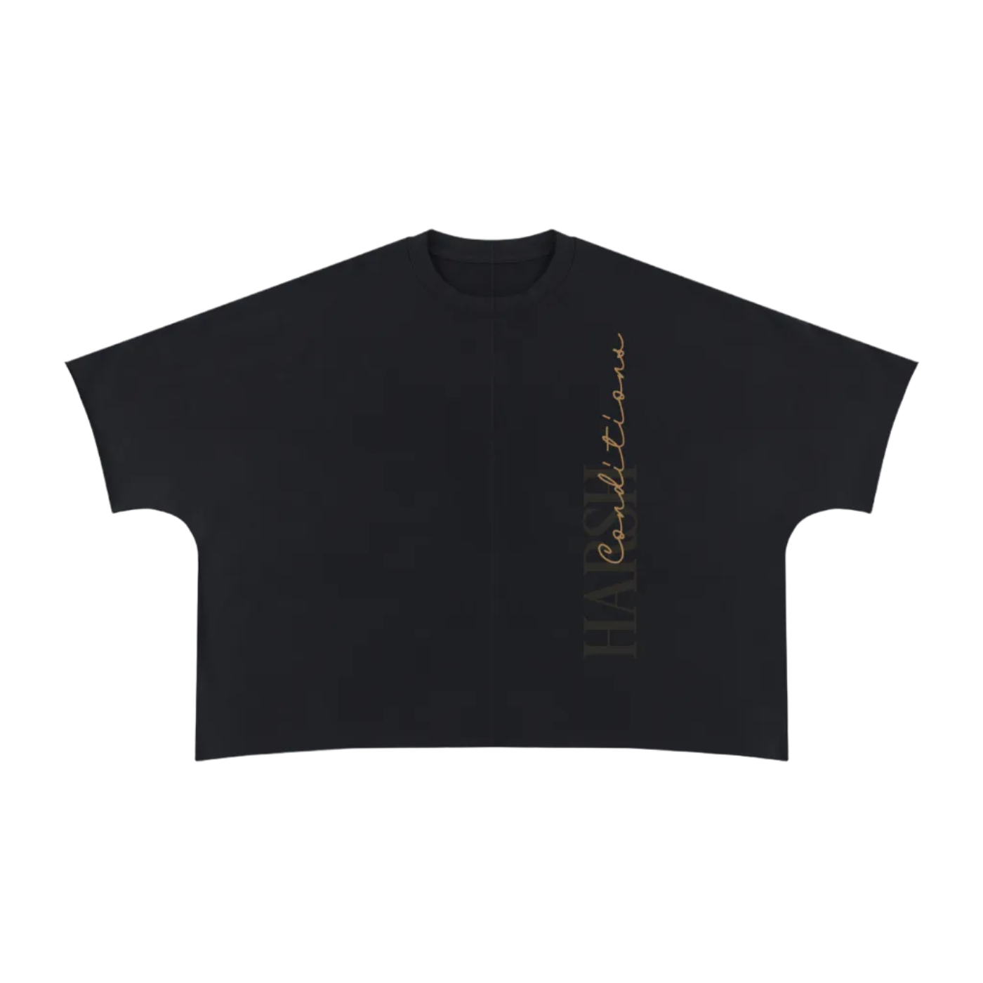 GOOD VS EVIL Heavyweight Boxy Raw Edge T-Shirt