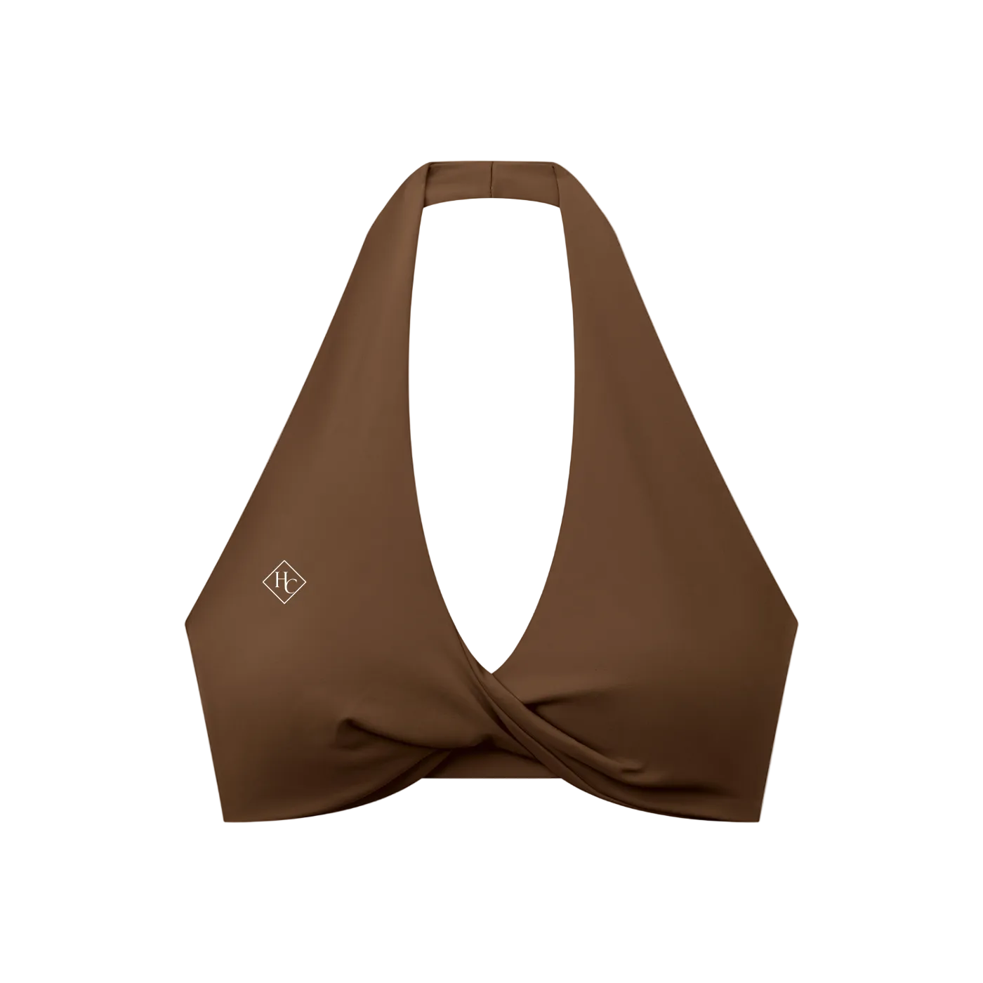 Women's Pleated Halter Sports Bra